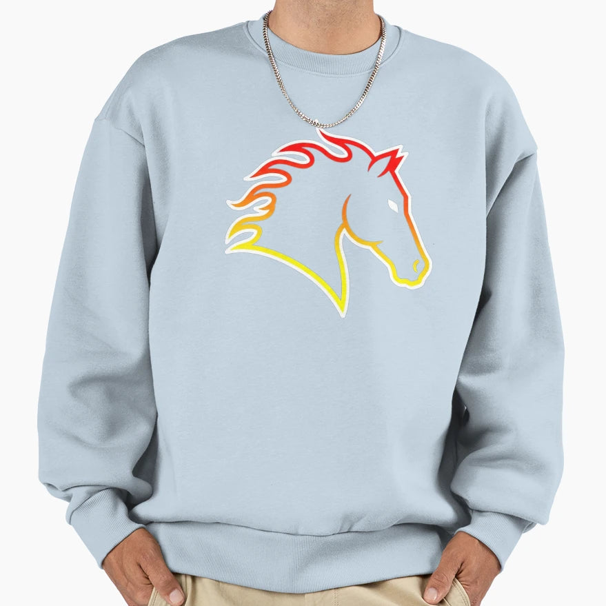 Minimalist Fire Horse 2026 Sweatshirt - Casual Everyday Wear Men Women - T-Shirt, Sweatshirt, Hoodie