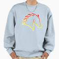 Minimalist Fire Horse 2026 Sweatshirt - Casual Everyday Wear Men Women - T-Shirt, Sweatshirt, Hoodie