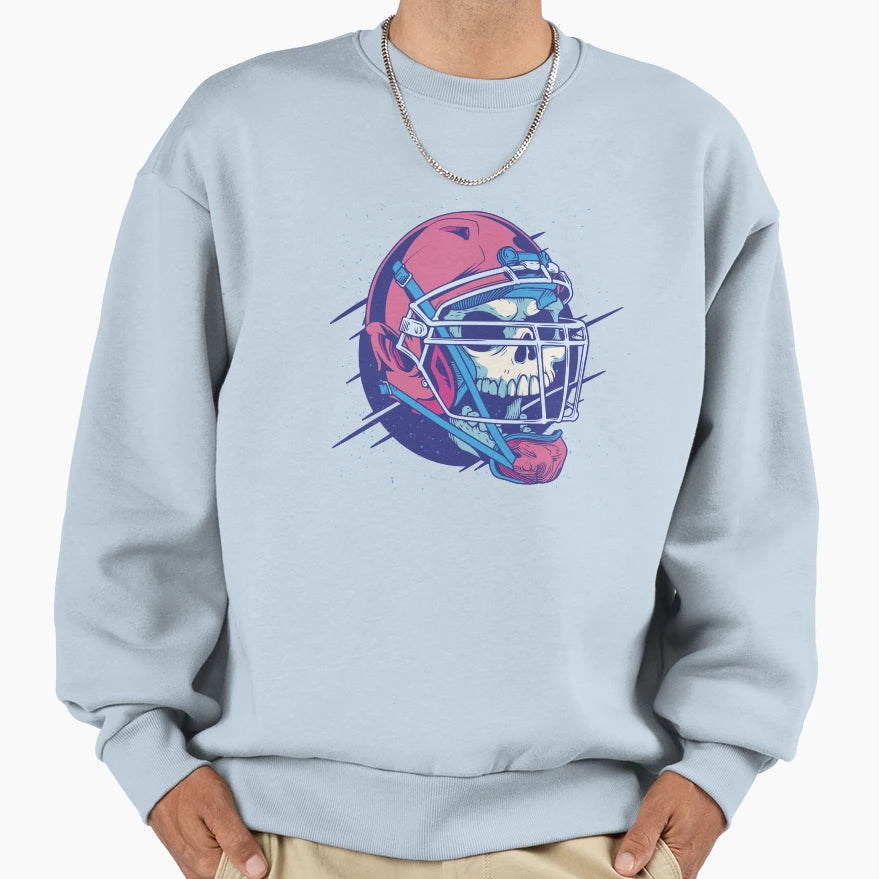American Football Skull Sweatshirt - Streetwear Style Unisex - T-Shirt, Sweatshirt, Hoodie