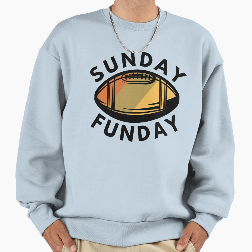Sunday Funday Football Sweatshirt - Aesthetic Graphic Unisex - T-Shirt, Sweatshirt, Hoodie