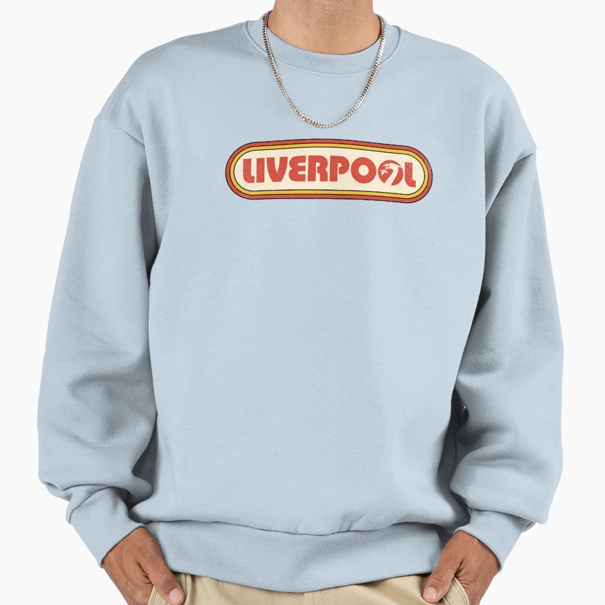 Liverpool Typography Sweatshirt - Minimalist Print for Adults - T-Shirt, Sweatshirt, Hoodie