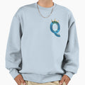 Q Letter 3D Render Sweatshirt - Aesthetic Graphic for Adults - T-Shirt, Sweatshirt, Hoodie