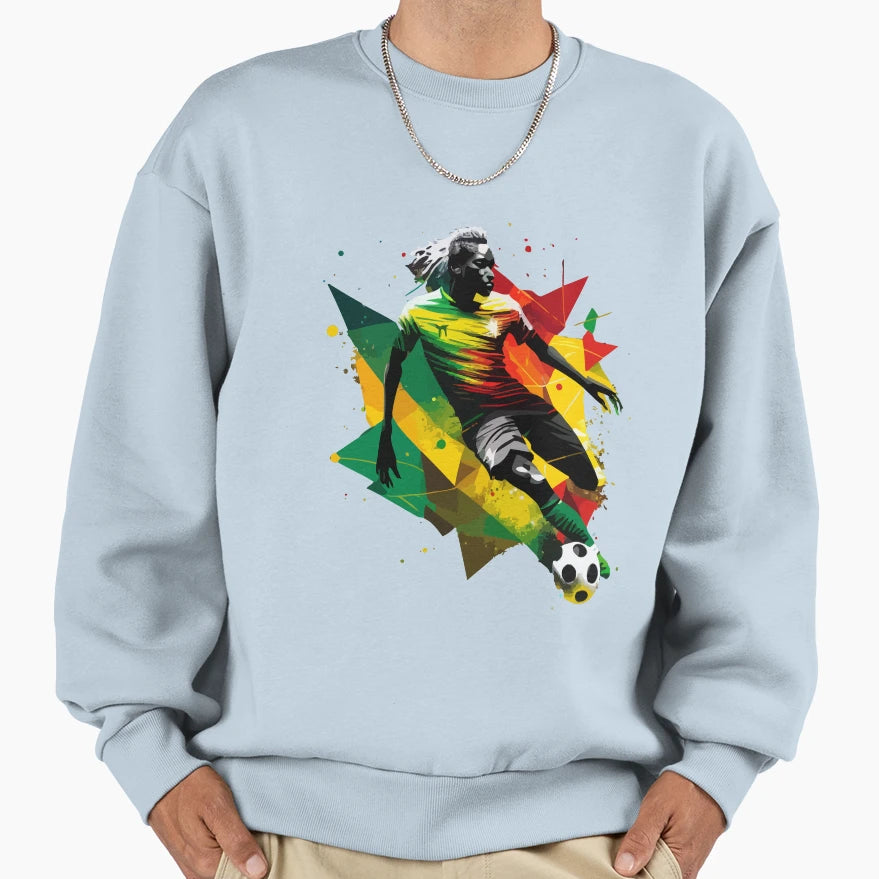 Senegal Soccer Magic Artwork Sweatshirt - Streetwear Style for Adults - T-Shirt, Sweatshirt, Hoodie