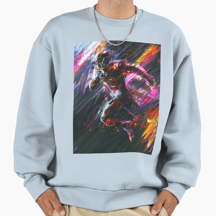 Hyperdrive Handoff Electric Gridiron Sweatshirt - Unique Graphic Men Women - T-Shirt, Sweatshirt, Hoodie