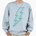 Teal Lightning Sweatshirt - Casual Everyday Wear for Adults - T-Shirt, Sweatshirt, Hoodie