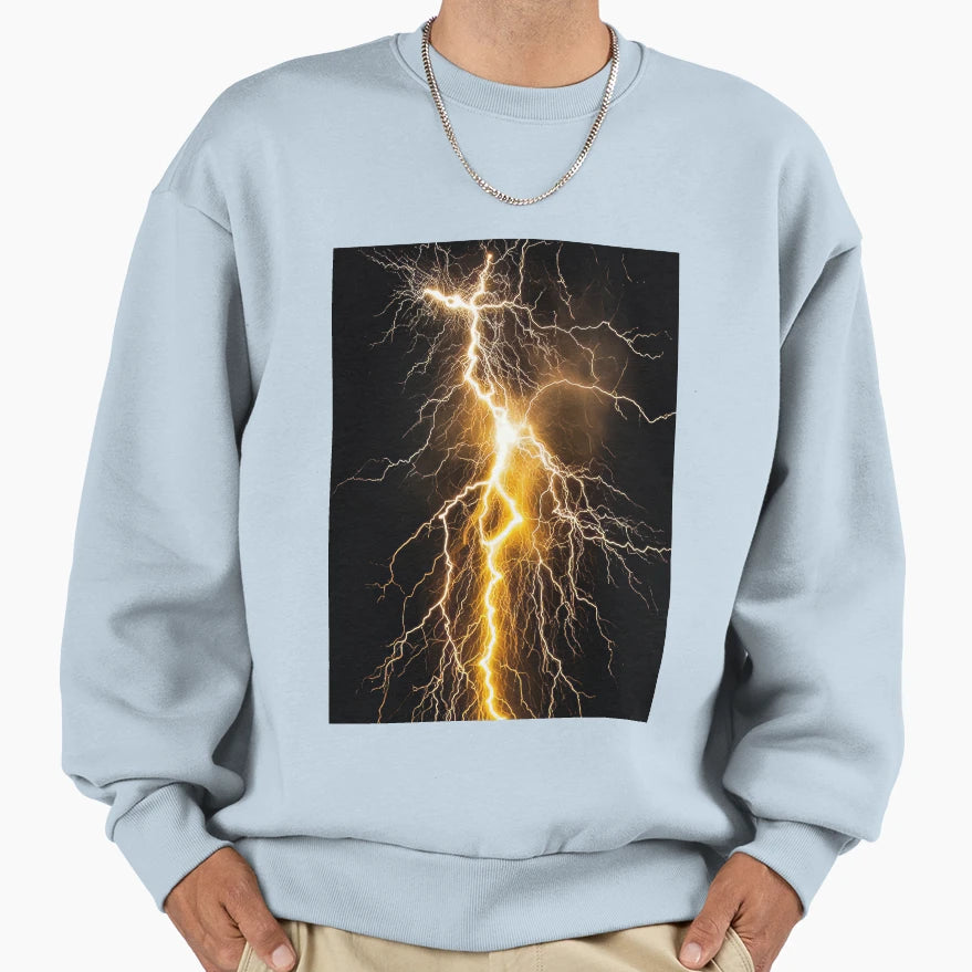 Lightning Strikes 5 Sweatshirt - Aesthetic Graphic Unisex - T-Shirt, Sweatshirt, Hoodie