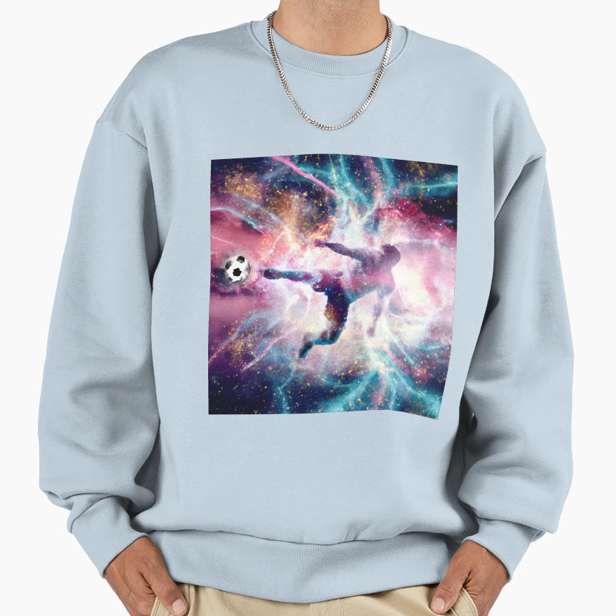 Galaxy Soccer Sweatshirt - Minimalist Print Unisex - T-Shirt, Sweatshirt, Hoodie