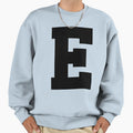 Alphabet Black E Sports Letter E Sweatshirt - Streetwear Style for Adults - T-Shirt, Sweatshirt, Hoodie