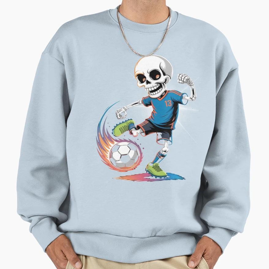 Soccer Skeleton Its Beautiful Soccer Sweatshirt - Aesthetic Graphic Unisex - T-Shirt, Sweatshirt, Hoodie