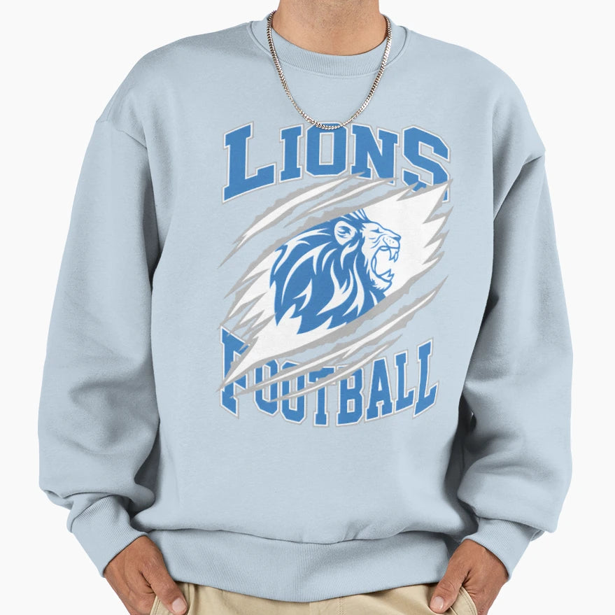 Football Detroit Lions Sweatshirt - Unique Graphic Unisex - T-Shirt, Sweatshirt, Hoodie
