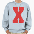 Alphabet Red X Sports Letter X Sweatshirt - Graphic Print Unisex - T-Shirt, Sweatshirt, Hoodie