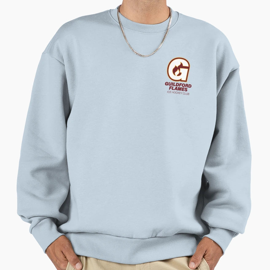 Guildford Flames Ice Hockey Club Fan Sweatshirt - Custom Art Print Unisex - T-Shirt, Sweatshirt, Hoodie