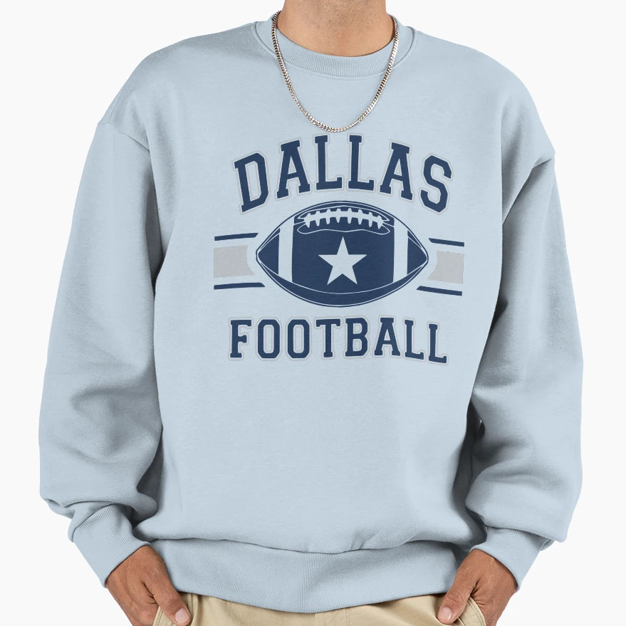 Dallas Football Sweatshirt - Trendy Graphic for Adults - T-Shirt, Sweatshirt, Hoodie