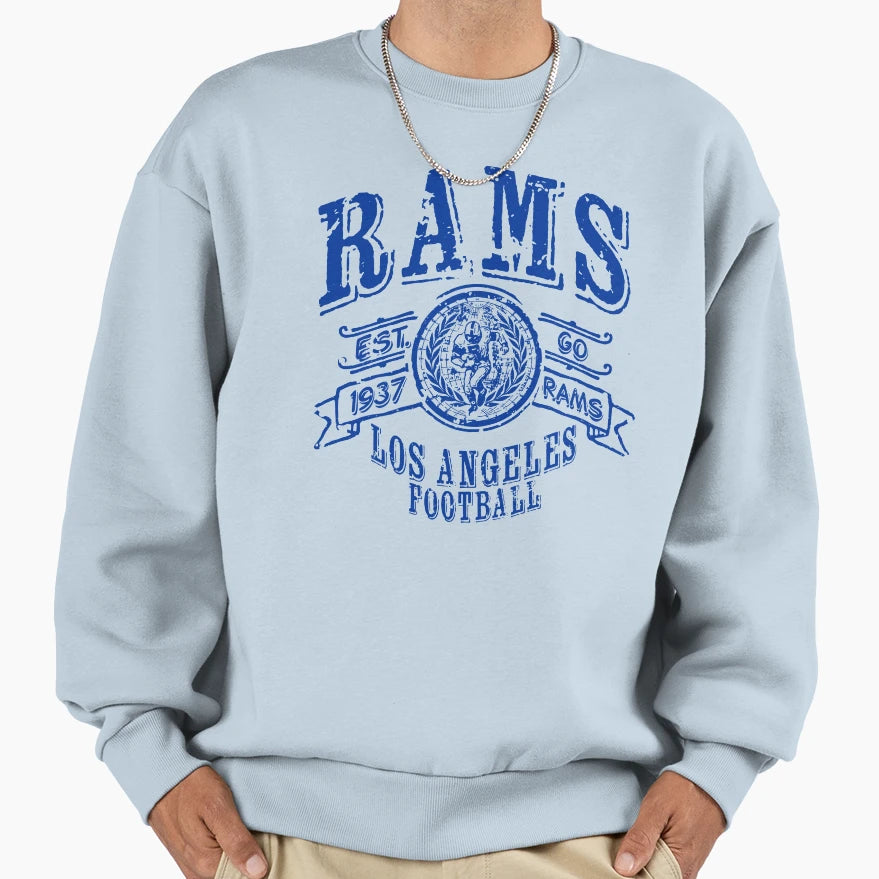 Rams Football Sweatshirt - Streetwear Style Unisex - T-Shirt, Sweatshirt, Hoodie