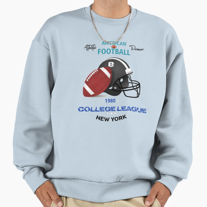 American Football Sweatshirt - Minimalist Print Unisex - T-Shirt, Sweatshirt, Hoodie