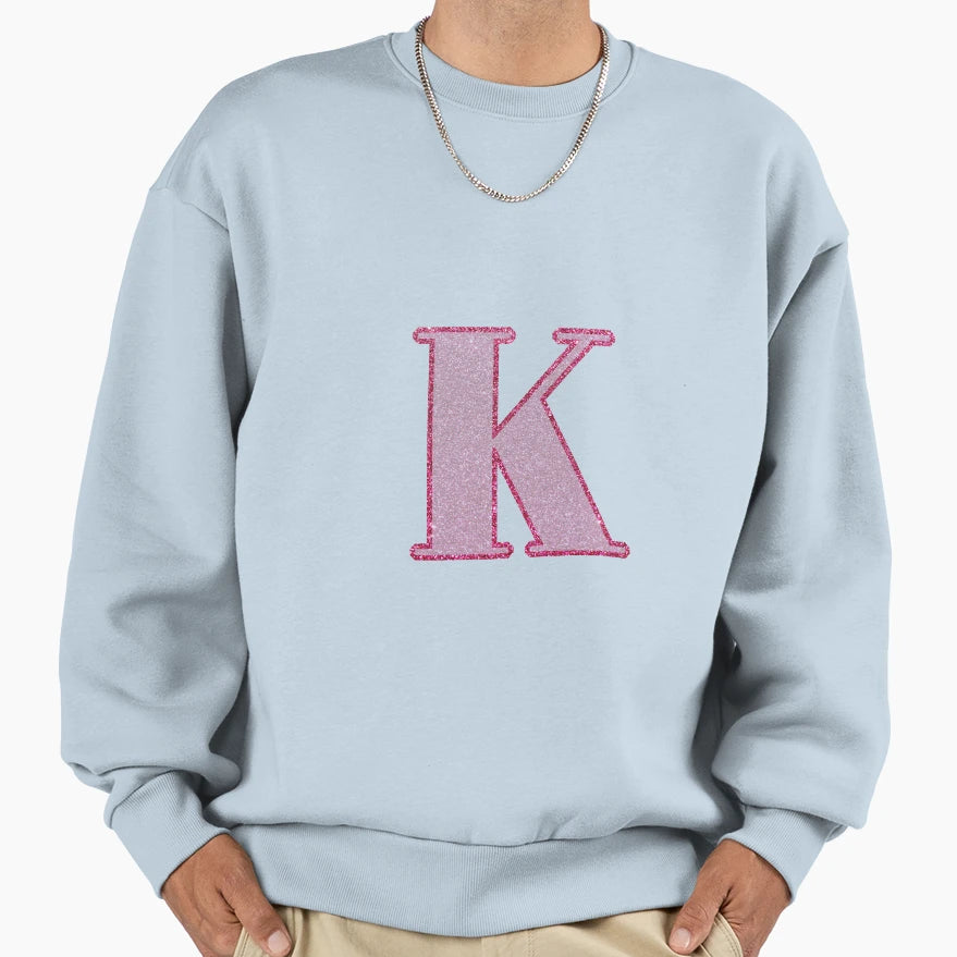 Letter K Sweatshirt - Casual Everyday Wear for Adults - T-Shirt, Sweatshirt, Hoodie
