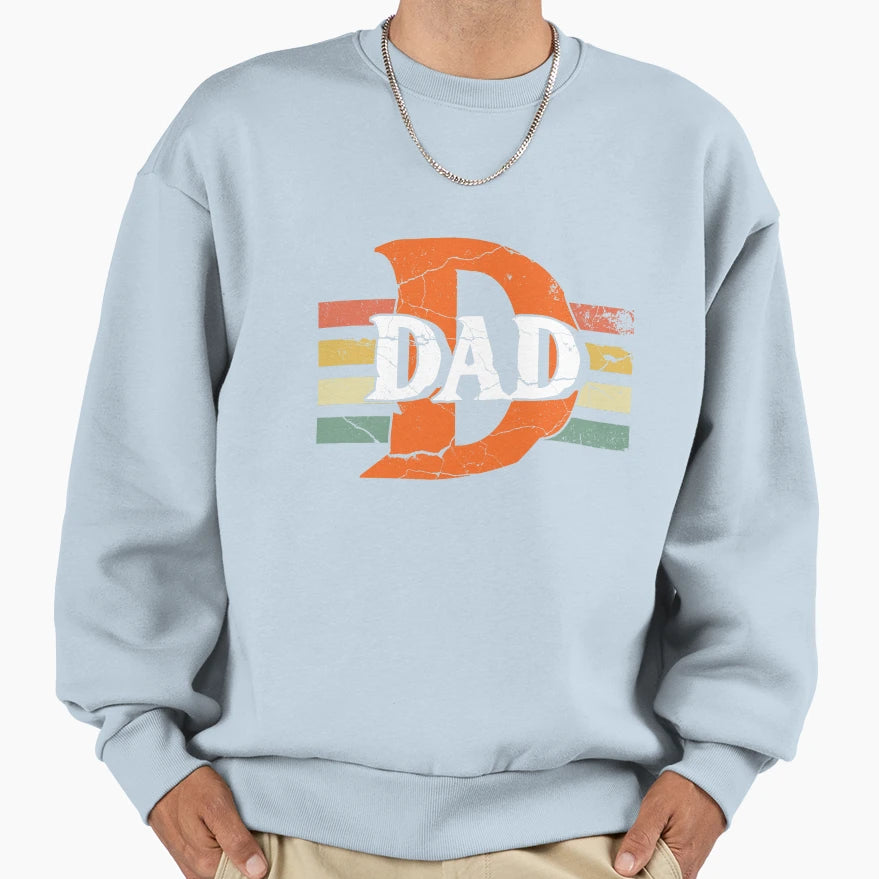 Dad Daddy Papa Father Poppa Stepdad Sweatshirt - Aesthetic Graphic Unisex - T-Shirt, Sweatshirt, Hoodie