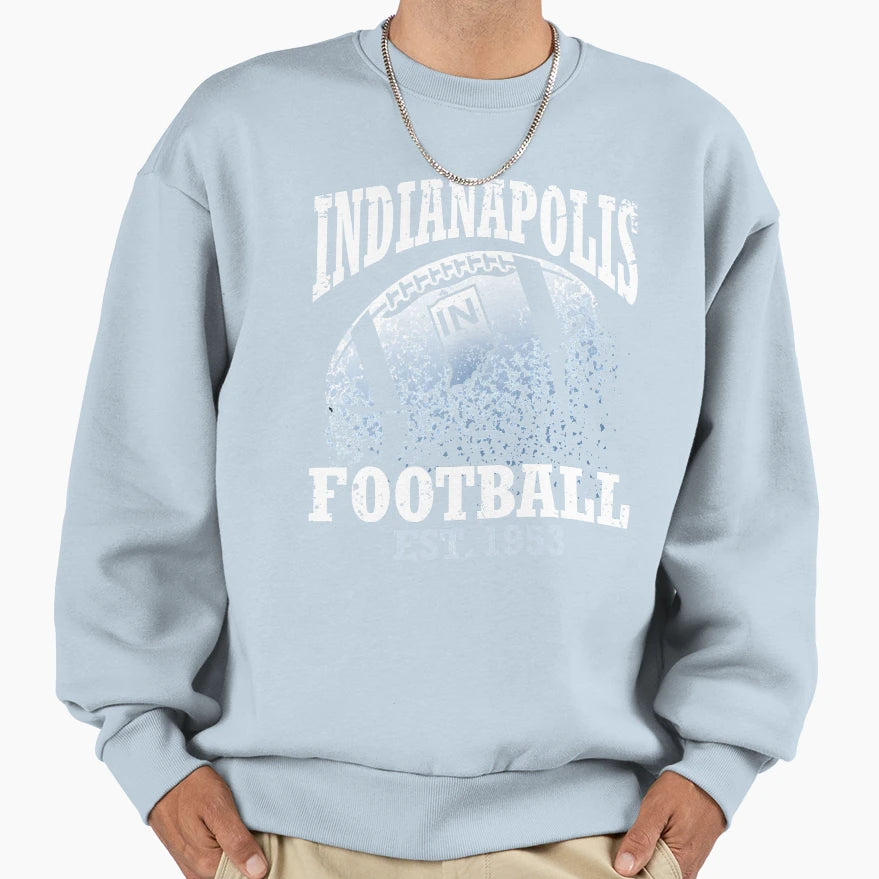 Indianapolis Football Sweatshirt - Aesthetic Graphic Men Women - T-Shirt, Sweatshirt, Hoodie
