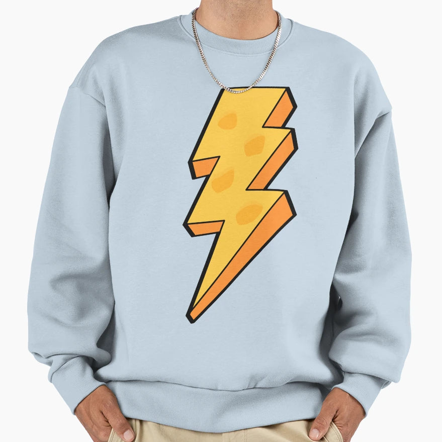 Chese Lightning Sweatshirt - Fun Novelty Design for Adults - T-Shirt, Sweatshirt, Hoodie