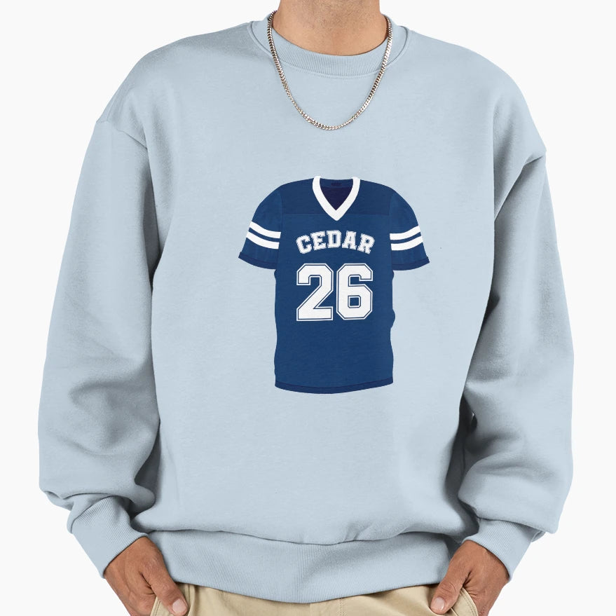 Cedar Jersey Sweatshirt - Minimalist Print Unisex - T-Shirt, Sweatshirt, Hoodie