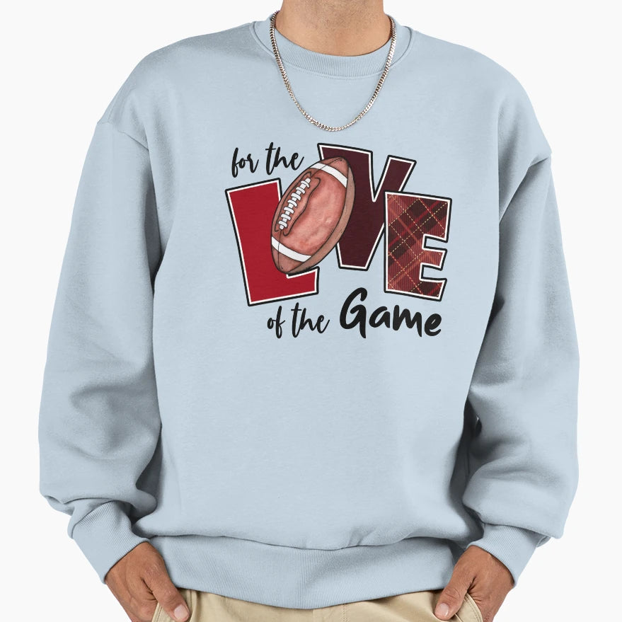 Thr Love Game Football Day Sweatshirt - Trendy Graphic Men Women - T-Shirt, Sweatshirt, Hoodie