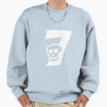 Funny Number Seven Scaring Number Sweatshirt - Trendy Graphic for Adults - T-Shirt, Sweatshirt, Hoodie