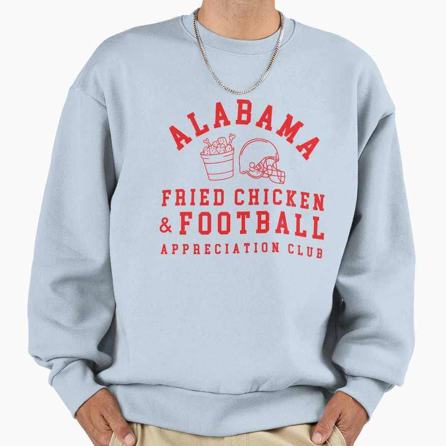 Alabama Fried Chicken Football Sweatshirt - Fun Novelty Design Unisex - T-Shirt, Sweatshirt, Hoodie