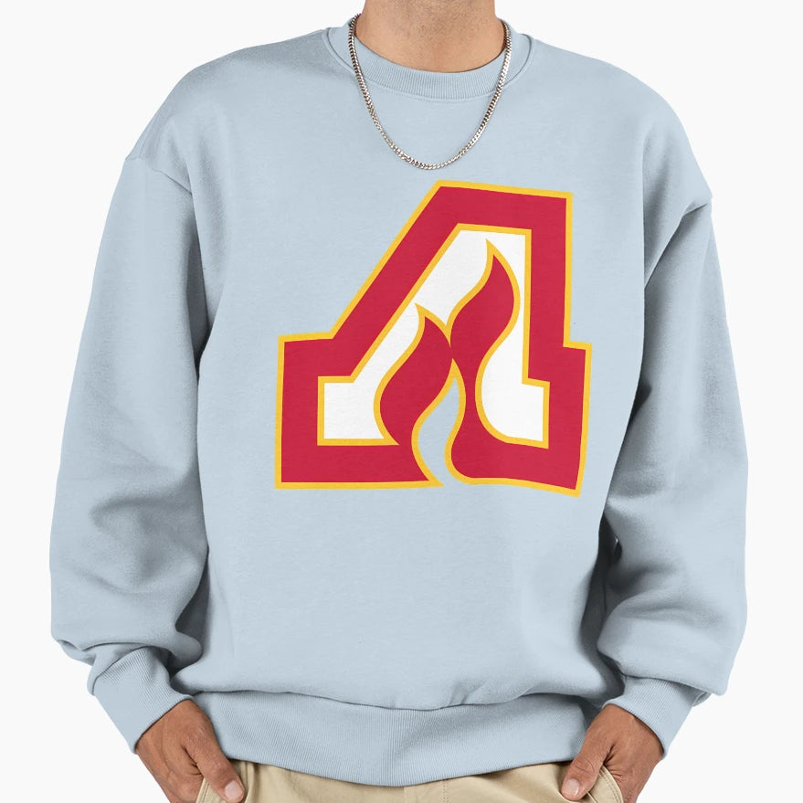Atlanta Flames Logo Sweatshirt - Aesthetic Graphic Unisex - T-Shirt, Sweatshirt, Hoodie