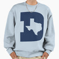 D Texas Blue Cut Out Sweatshirt - Casual Everyday Wear Men Women - T-Shirt, Sweatshirt, Hoodie