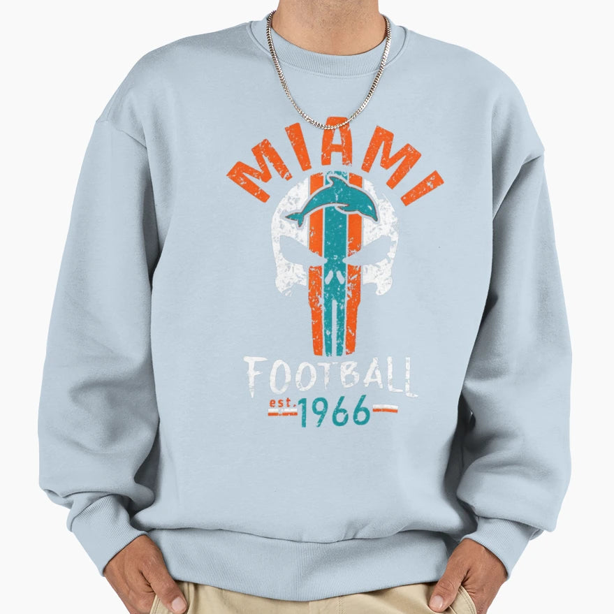 Football Miami Dolphins Sweatshirt - Graphic Print Unisex - T-Shirt, Sweatshirt, Hoodie