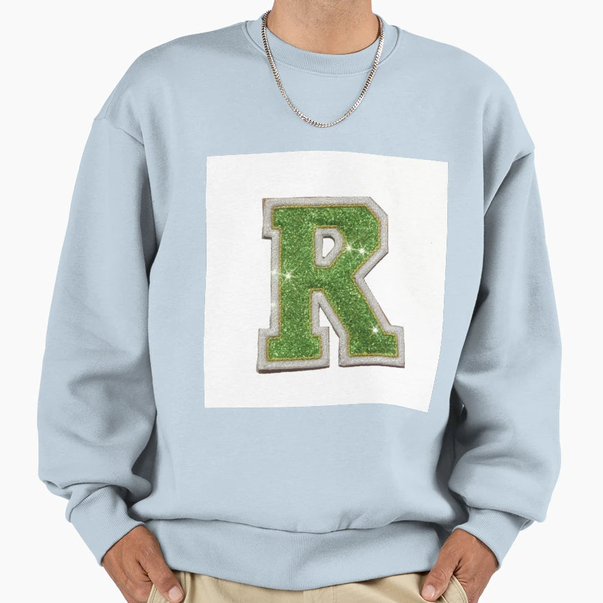 Light Green Letter R Patch Scl Sweatshirt - Aesthetic Graphic Unisex - T-Shirt, Sweatshirt, Hoodie
