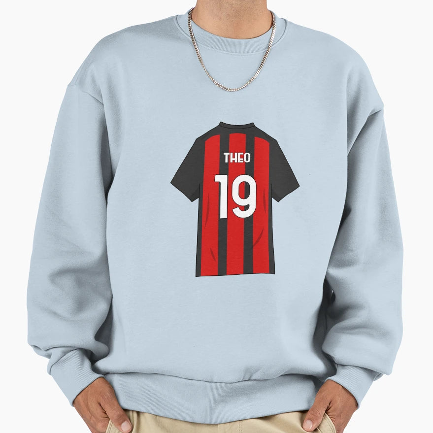 Theo Milan Jersey Sweatshirt - Custom Art Print for Adults - T-Shirt, Sweatshirt, Hoodie