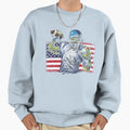 Patriotic Football Usa Flag Sweatshirt - Aesthetic Graphic Men Women - T-Shirt, Sweatshirt, Hoodie