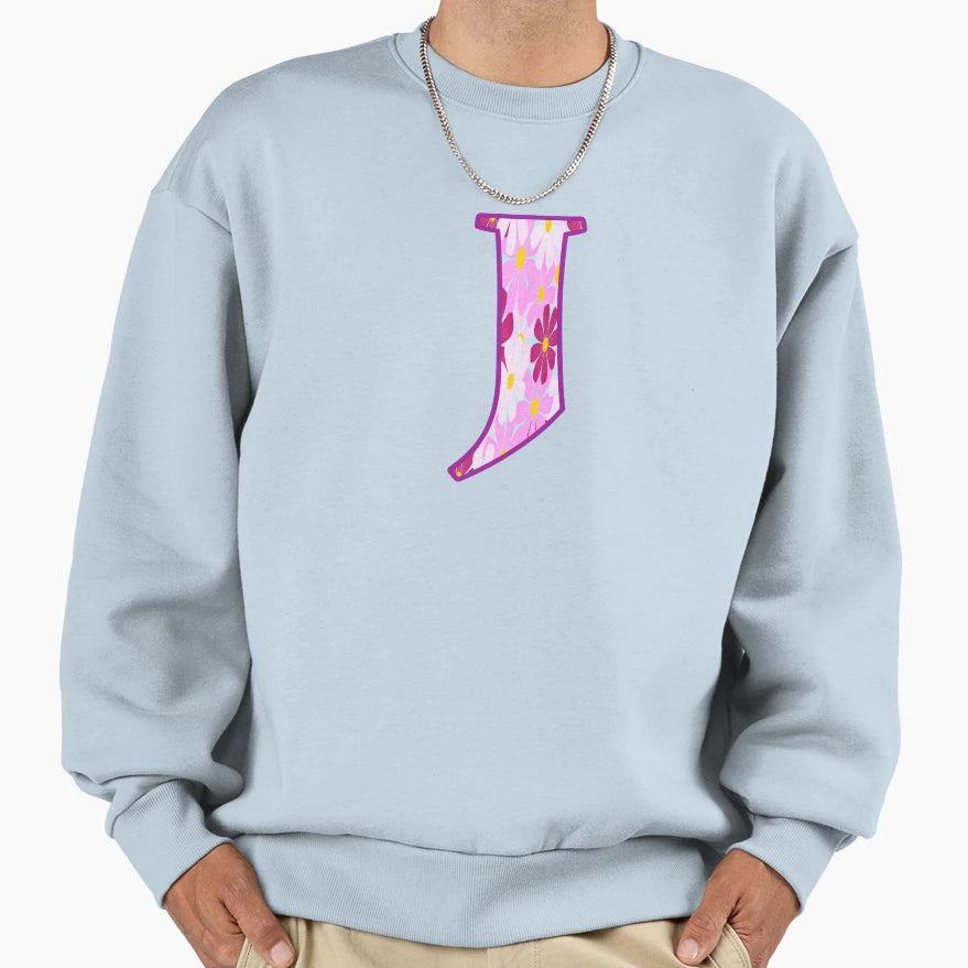 Letter J Sweatshirt - Aesthetic Graphic for Adults - T-Shirt, Sweatshirt, Hoodie