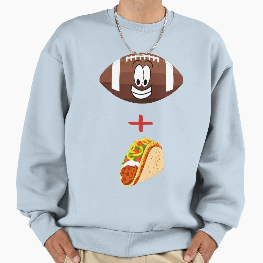 Football And Tacos 9 Sweatshirt - Trendy Graphic Men Women - T-Shirt, Sweatshirt, Hoodie