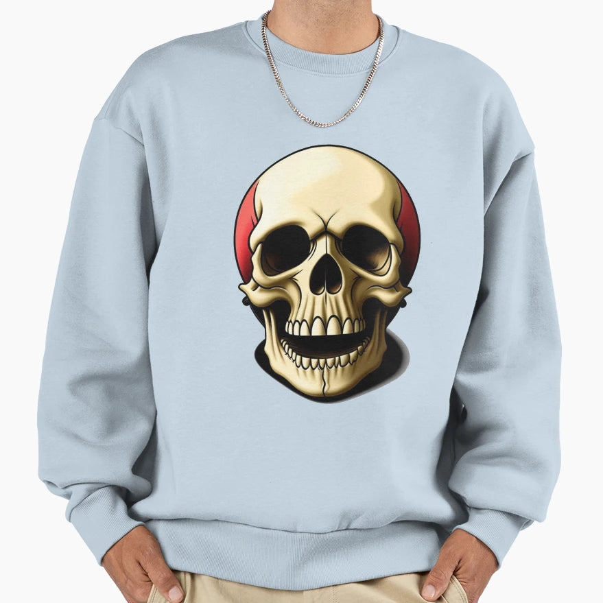 Skull Sweatshirt - Fun Novelty Design for Adults - T-Shirt, Sweatshirt, Hoodie
