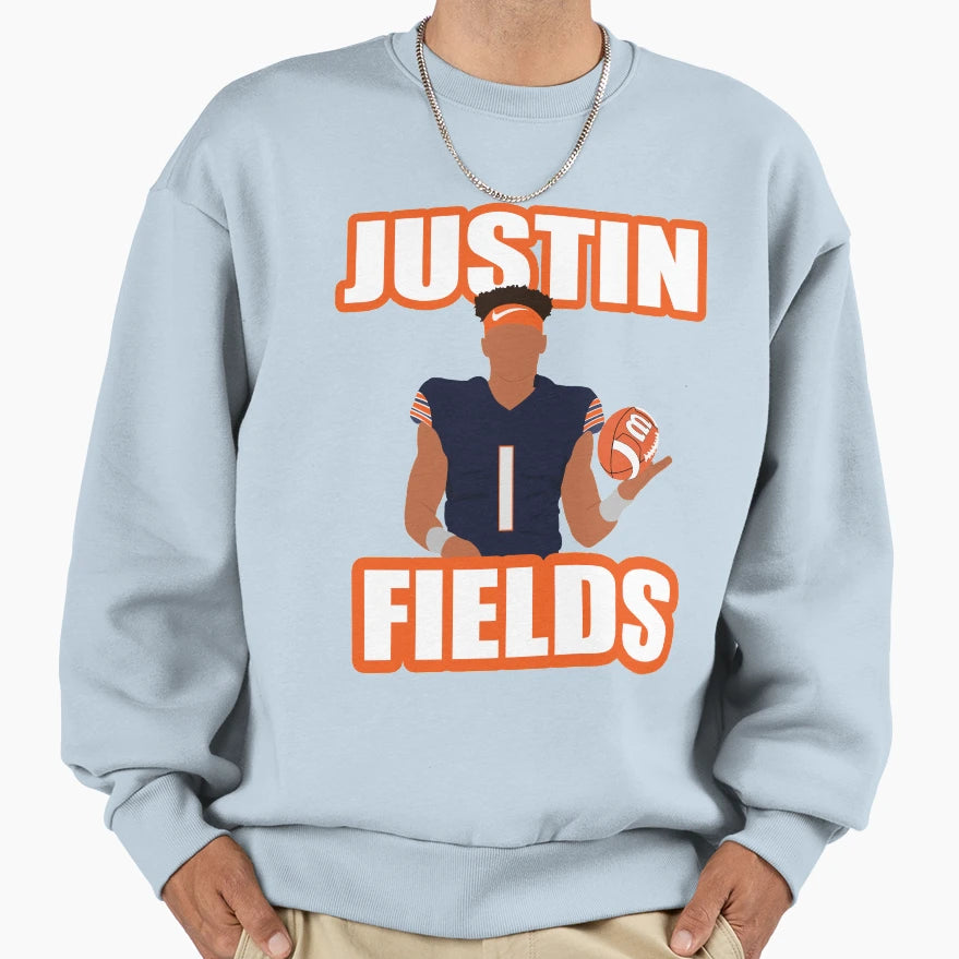 Justin Fields Sweatshirt - Aesthetic Graphic Unisex - T-Shirt, Sweatshirt, Hoodie