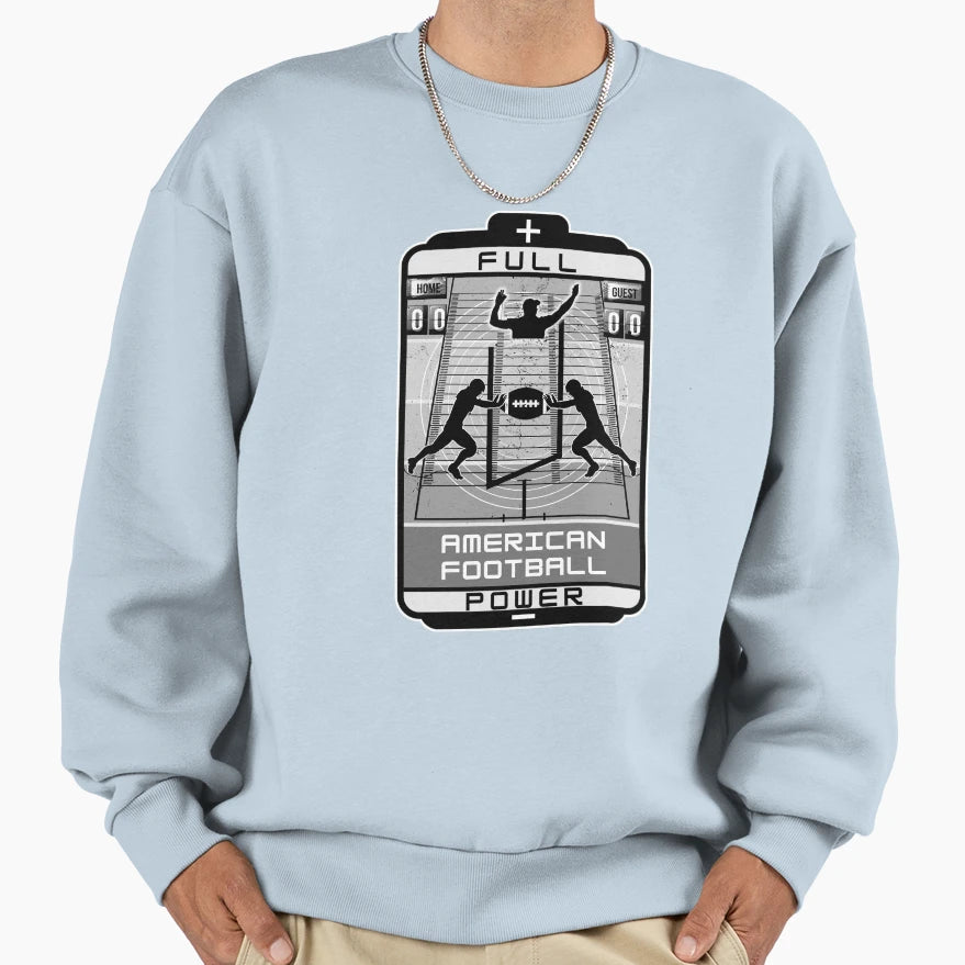 American Football Full Power Sweatshirt - Custom Art Print Men Women - T-Shirt, Sweatshirt, Hoodie