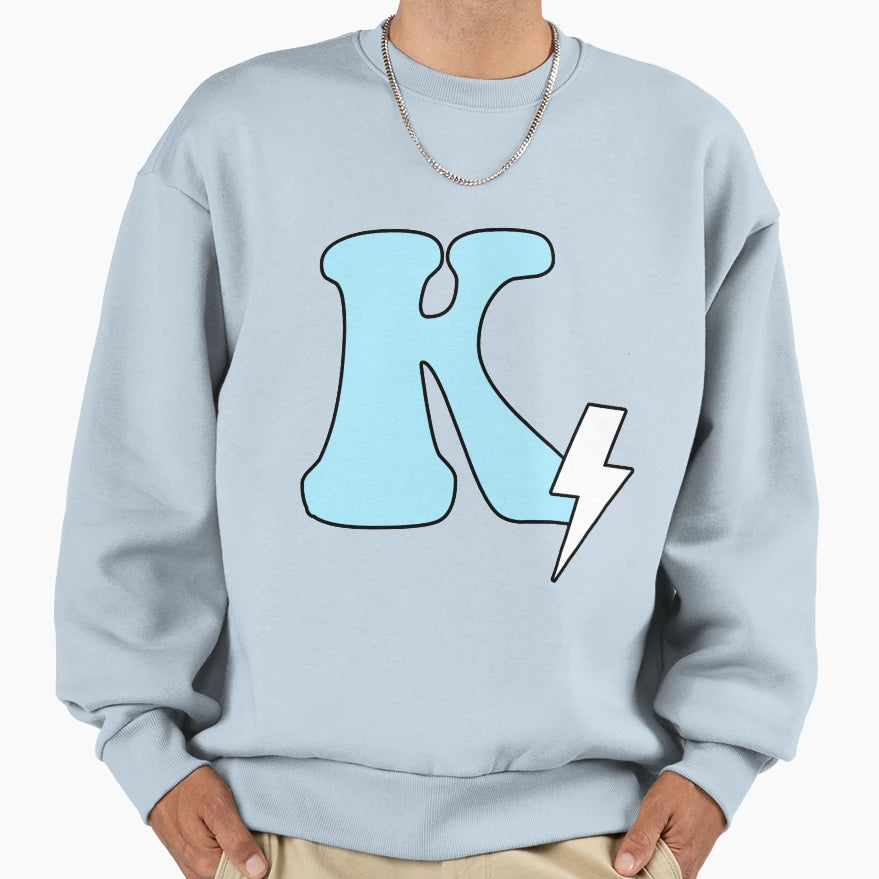 K Lightning Sweatshirt - Fun Novelty Design Men Women - T-Shirt, Sweatshirt, Hoodie
