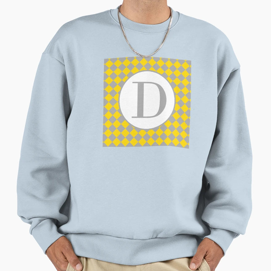 D Checkard Sweatshirt - Minimalist Print Unisex - T-Shirt, Sweatshirt, Hoodie