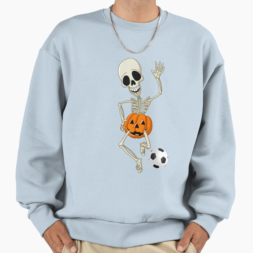 Halloween Football Soccer Player Sweatshirt - Streetwear Style Men Women - T-Shirt, Sweatshirt, Hoodie