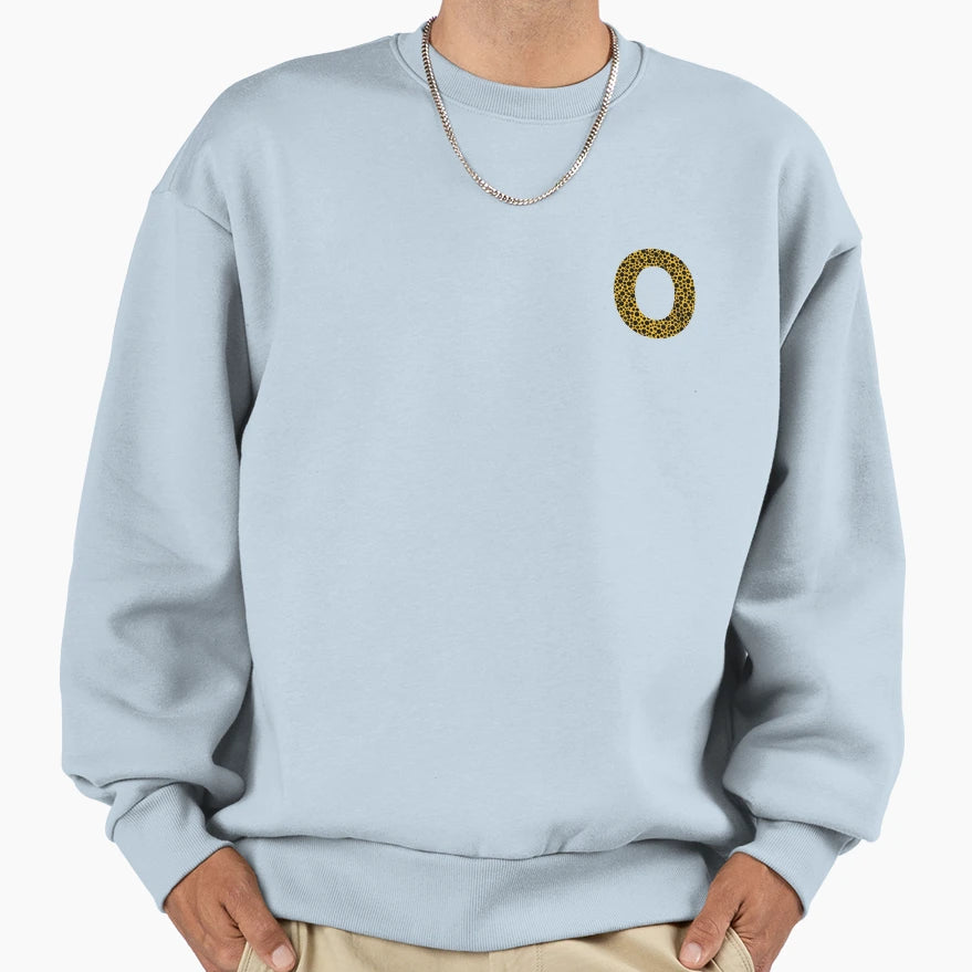 Black Polka Dots Yellow Monogram Sweatshirt - Streetwear Style Unisex - T-Shirt, Sweatshirt, Hoodie
