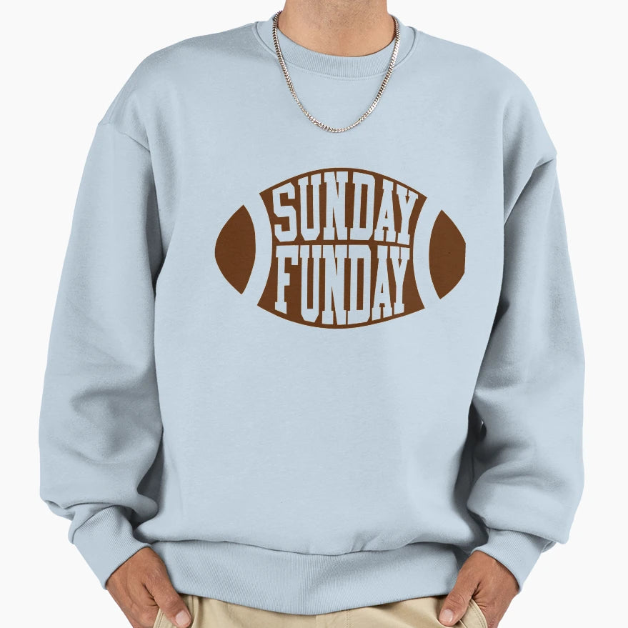 Sunday Funday Sweatshirt - Aesthetic Graphic Men Women - T-Shirt, Sweatshirt, Hoodie