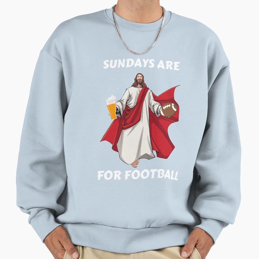 Sundays Are Football Sweatshirt - Graphic Print Unisex - T-Shirt, Sweatshirt, Hoodie