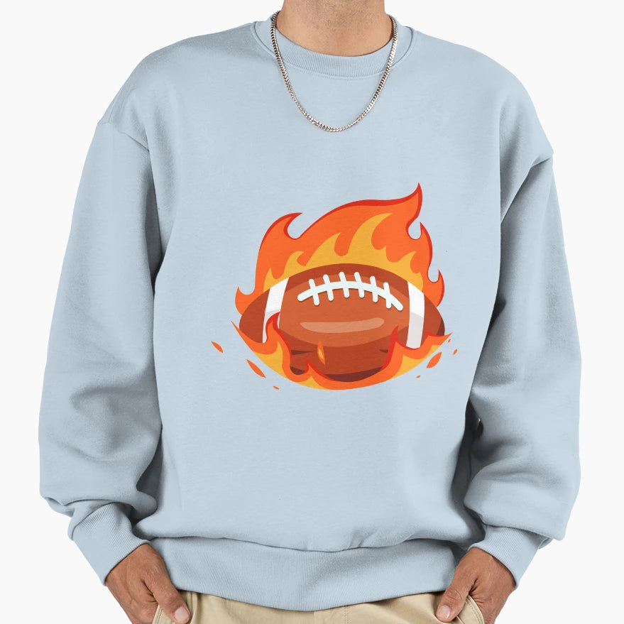 Rugby Ball Sweatshirt - Custom Art Print Men Women - T-Shirt, Sweatshirt, Hoodie