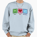 Peace Love Midwifery Sweatshirt - Minimalist Print Unisex - T-Shirt, Sweatshirt, Hoodie