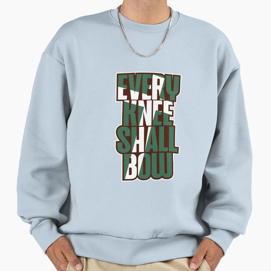 Every Knee Shall Bow Sweatshirt - Unique Graphic Men Women - T-Shirt, Sweatshirt, Hoodie