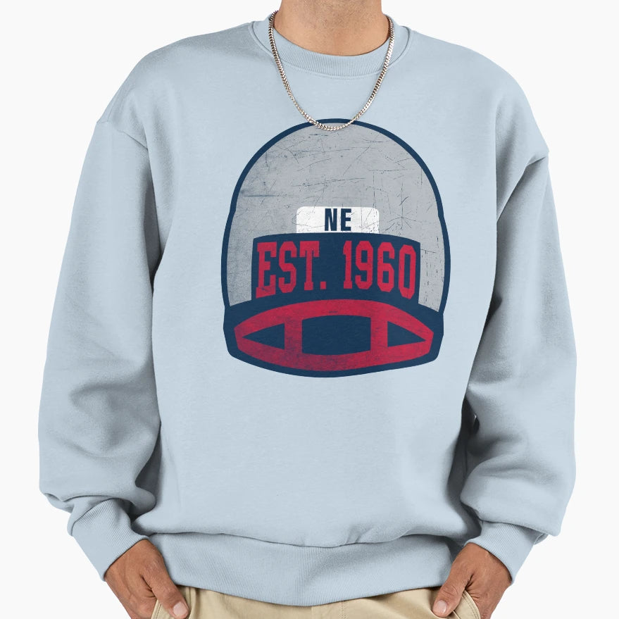 New England Throwback Football Sweatshirt - Trendy Graphic for Adults - T-Shirt, Sweatshirt, Hoodie