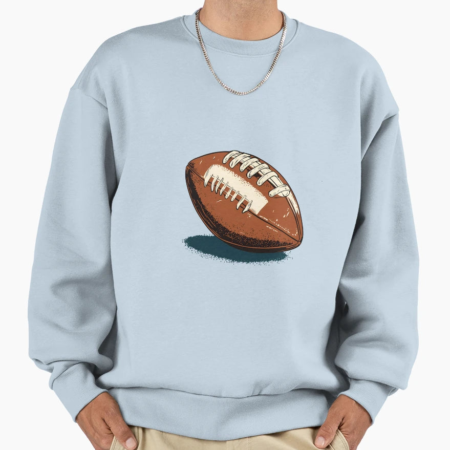 American Football Cartoon Logo Sweatshirt - Streetwear Style Men Women - T-Shirt, Sweatshirt, Hoodie