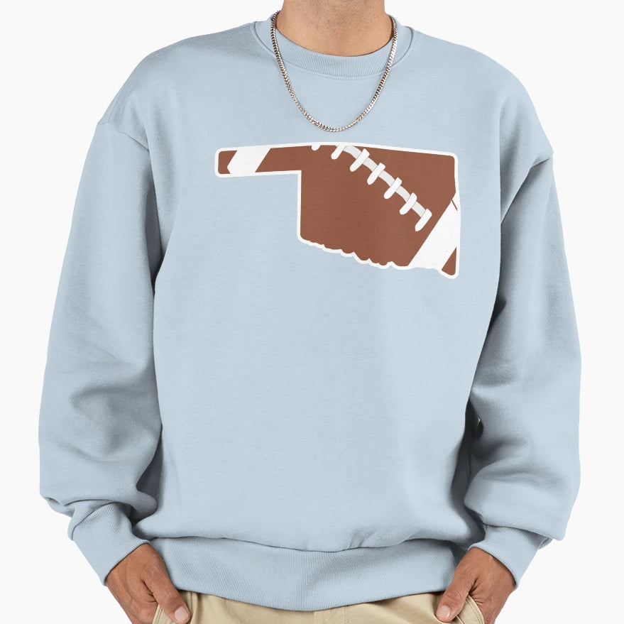 Football Oklahoma Fun Football Sweatshirt - Aesthetic Graphic for Adults - T-Shirt, Sweatshirt, Hoodie
